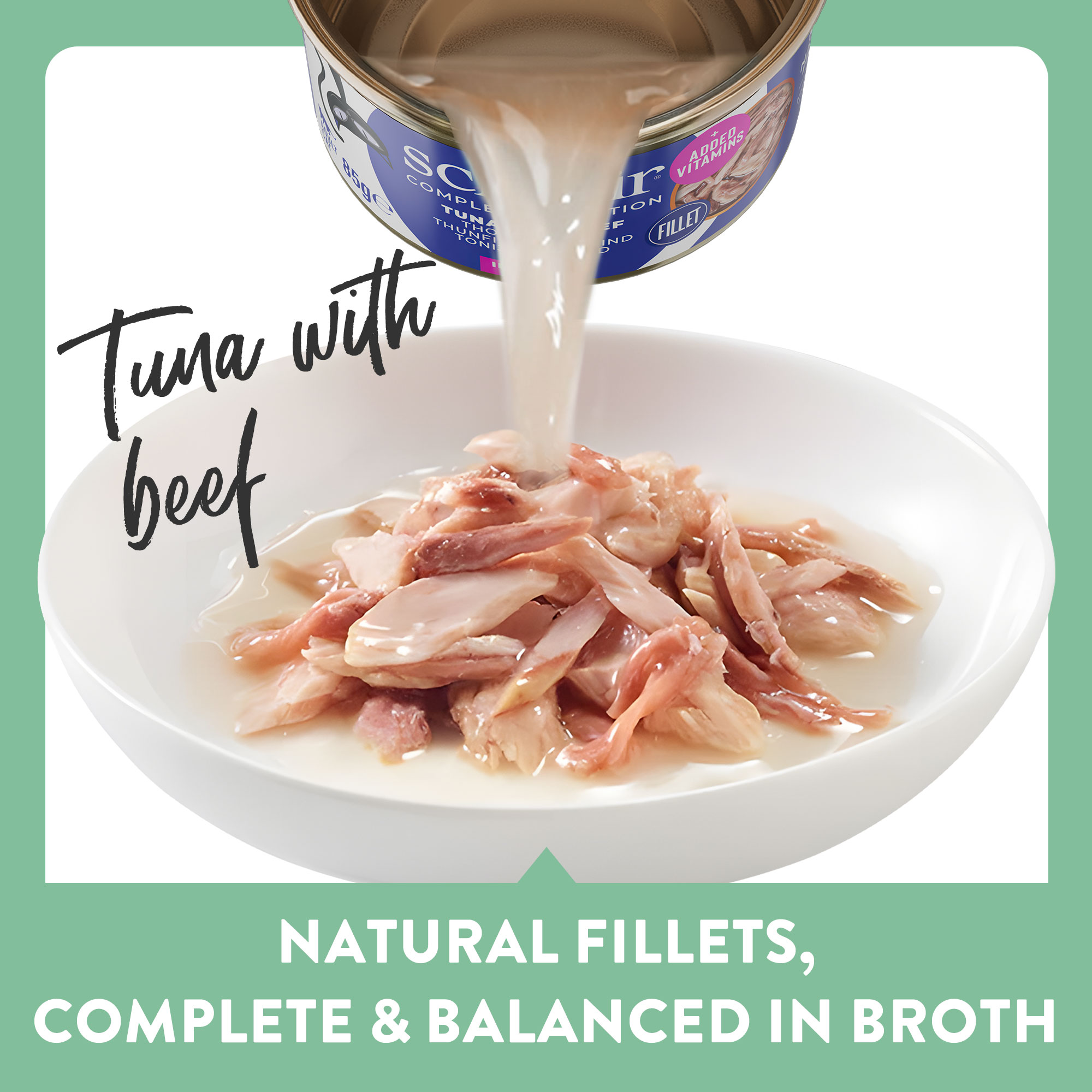 Schesir Complete Nutrition Tuna with Beef in Broth Wet Cat Food, 85g - شيسير كومبليتي نوتريشن — للقطط طعام رطب بنكهة التونة، 85 جم - Image 8