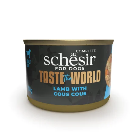 Schesir Taste the World Lamb with Cous cous Wet Dog Food, 150g - شيسير تاستي ثي — للكلاب طعام رطب بنكهة لحم الضأن، 150 جم