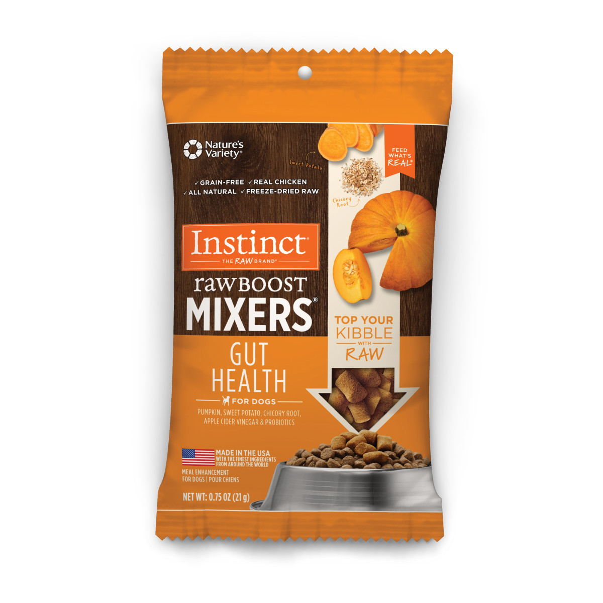 Instinct Raw Boost Mixers Gut Health Freeze-Dried Dog Food Topper - إنستينكت راو بوست — للكلاب