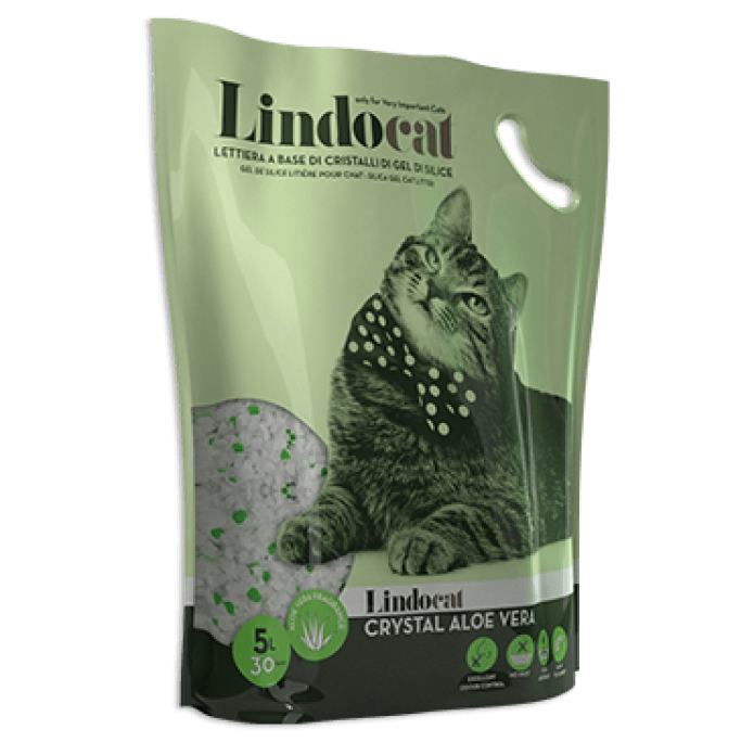 LindoCat Crystal Aloe Vera Scent, Silica Gel 5L - ليندوكات كريستال الوي — للقطط، 5 لتر - Image 2