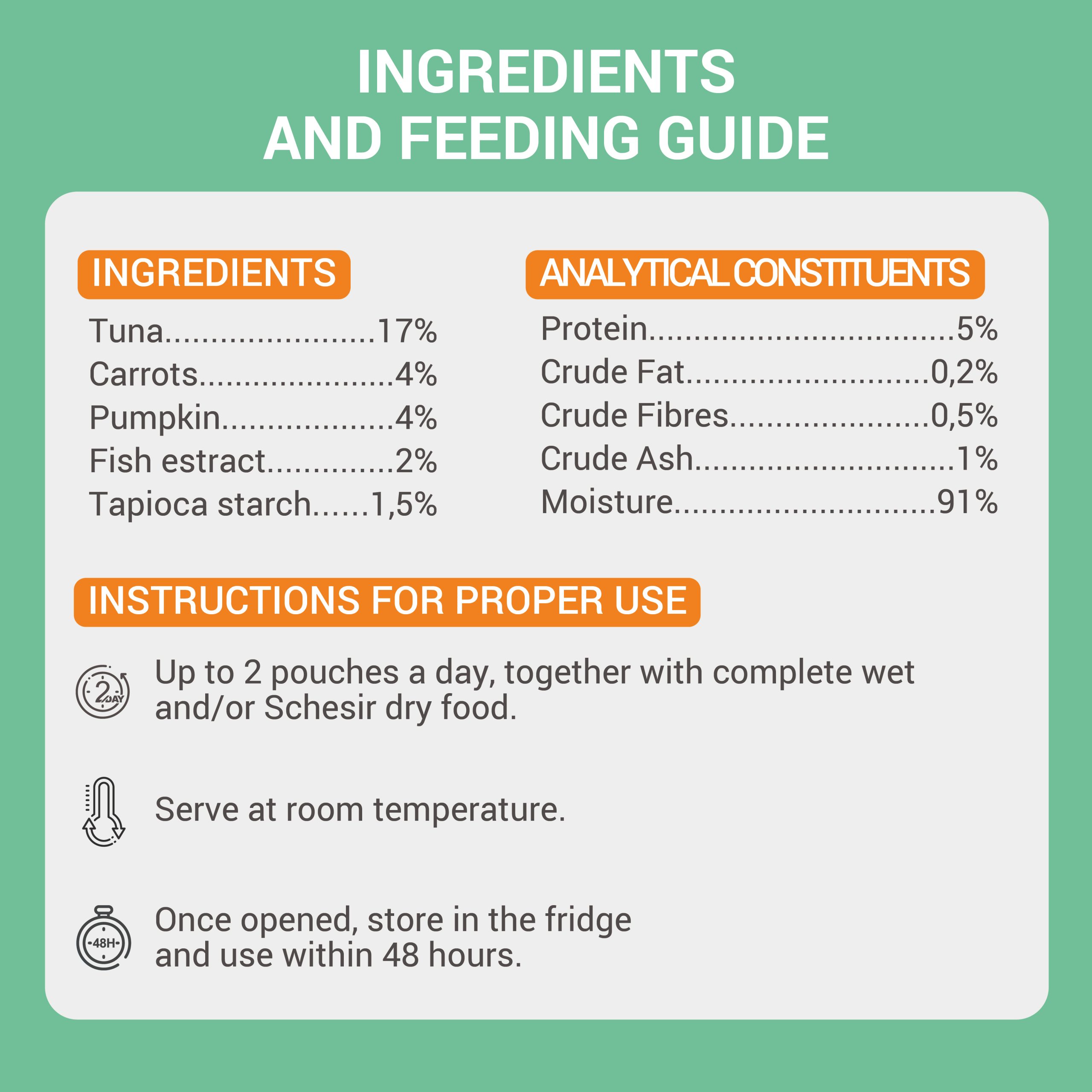 Schesir Soup Tuna with Pumpkin Wet Cat Food, 40g - شيسير سوب تونا — للقطط طعام رطب بنكهة التونة، 40 جم - Image 2