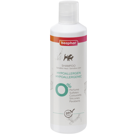 Beaphar Sensitive Skincare Hypoallergenic Shampoo for Cats and Dogs, 250ml - بيبفار سينسيتيفي سكينكاري — للقطط للكلاب للمعدة الحساسة، 250 مل