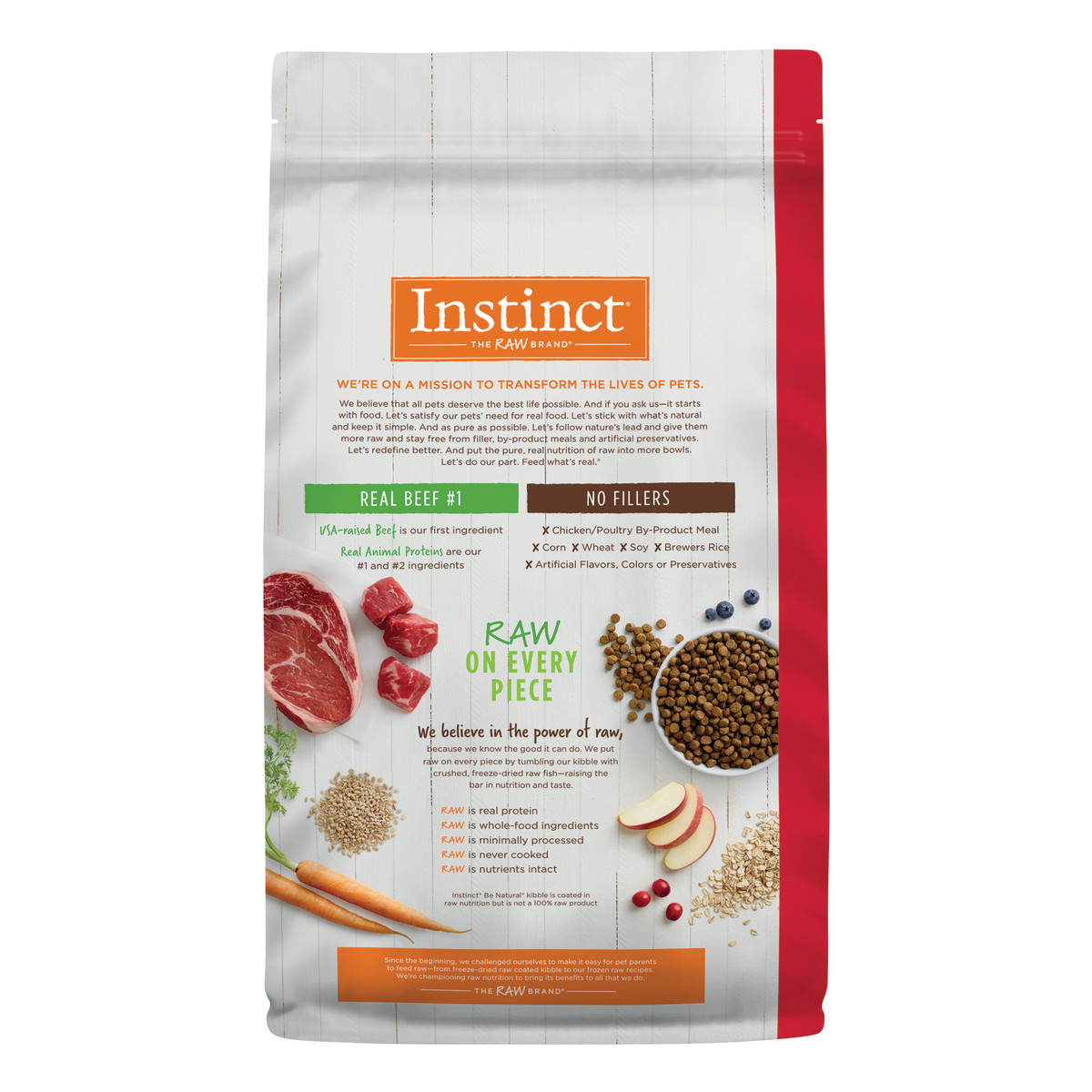Instinct Be Natural Real Beef & Barley Dry Dog Food, 2 kg - إنستينكت بي ناتورال — للكلاب طعام جاف بنكهة اللحم البقري، 2 كجم - Image 5