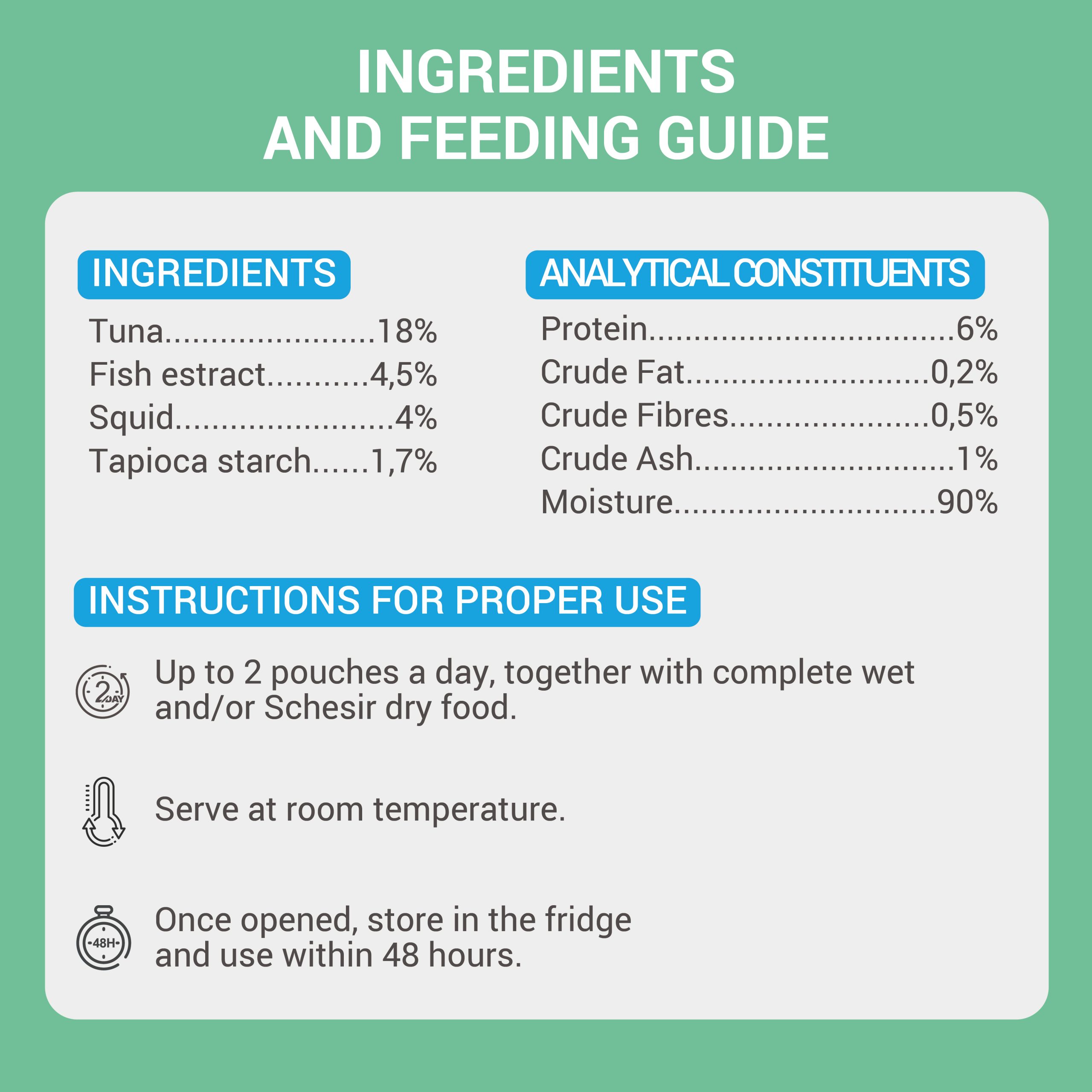 Schesir Soup Tuna with Squid Wet Cat Food, 40g - شيسير سوب تونا — للقطط طعام رطب بنكهة التونة، 40 جم - Image 5