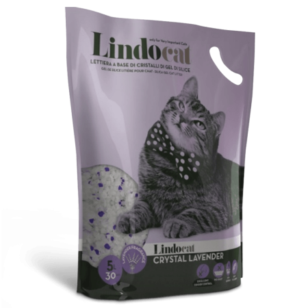 LindoCat Crystal Lavender Scent, Silica Gel - ليندوكات كريستال لافيندير — للقطط