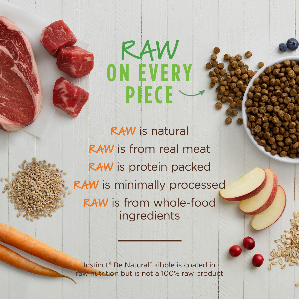 Instinct Be Natural Real Beef & Barley Dry Dog Food, 2 kg - إنستينكت بي ناتورال — للكلاب طعام جاف بنكهة اللحم البقري، 2 كجم - Image 4