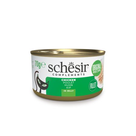 Schesir Chicken in Jelly Wet Cat Food, 70g - شيسير تشيكين ين — للقطط طعام رطب بنكهة الدجاج، 70 جم