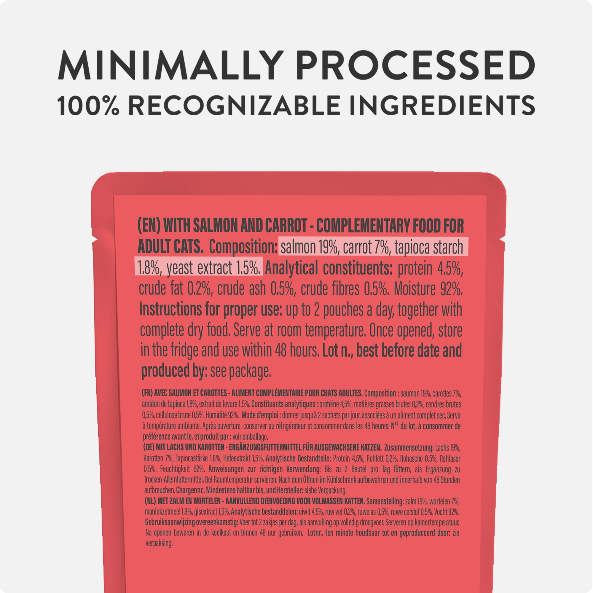 Schesir Soup Salmon with Carrots Wet Cat Food, 40g - شيسير سوب سالمون — للقطط طعام رطب بنكهة السلمون، 40 جم - Image 5