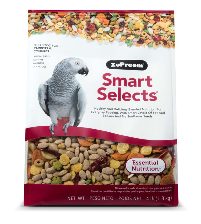 Zupreem Smart Selects Parrots & Conures 4lb - زوبريم سمارت سيليكتس