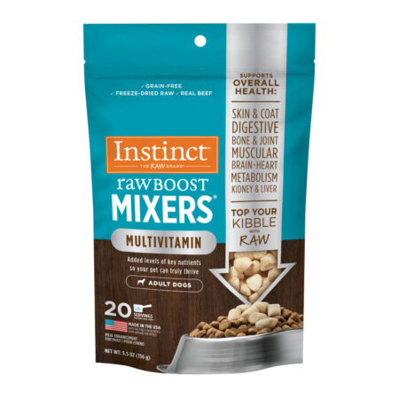 Instinct Raw Boost Mixers Multivitamin Freeze-Dried Raw Dog Food Topper, 5.5oz - إنستينكت راو بوست — للكلاب