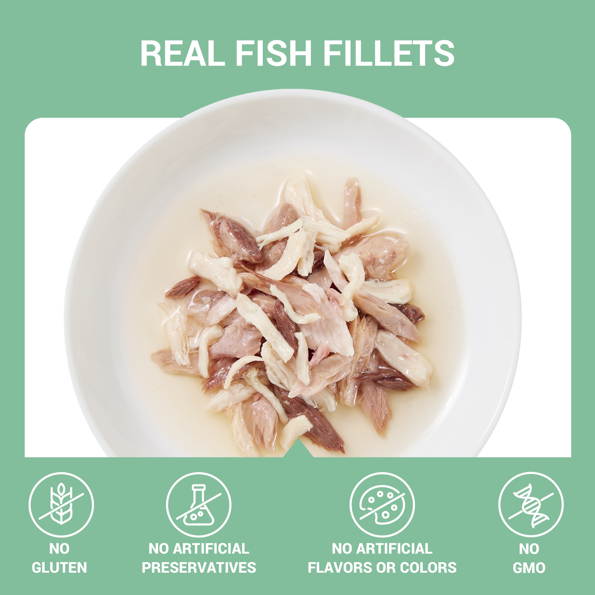 Schesir Tuna with Chicken in Broth Wet Cat Food, 70g - شيسير تونا ويث — للقطط طعام رطب بنكهة الدجاج، 70 جم - Image 3