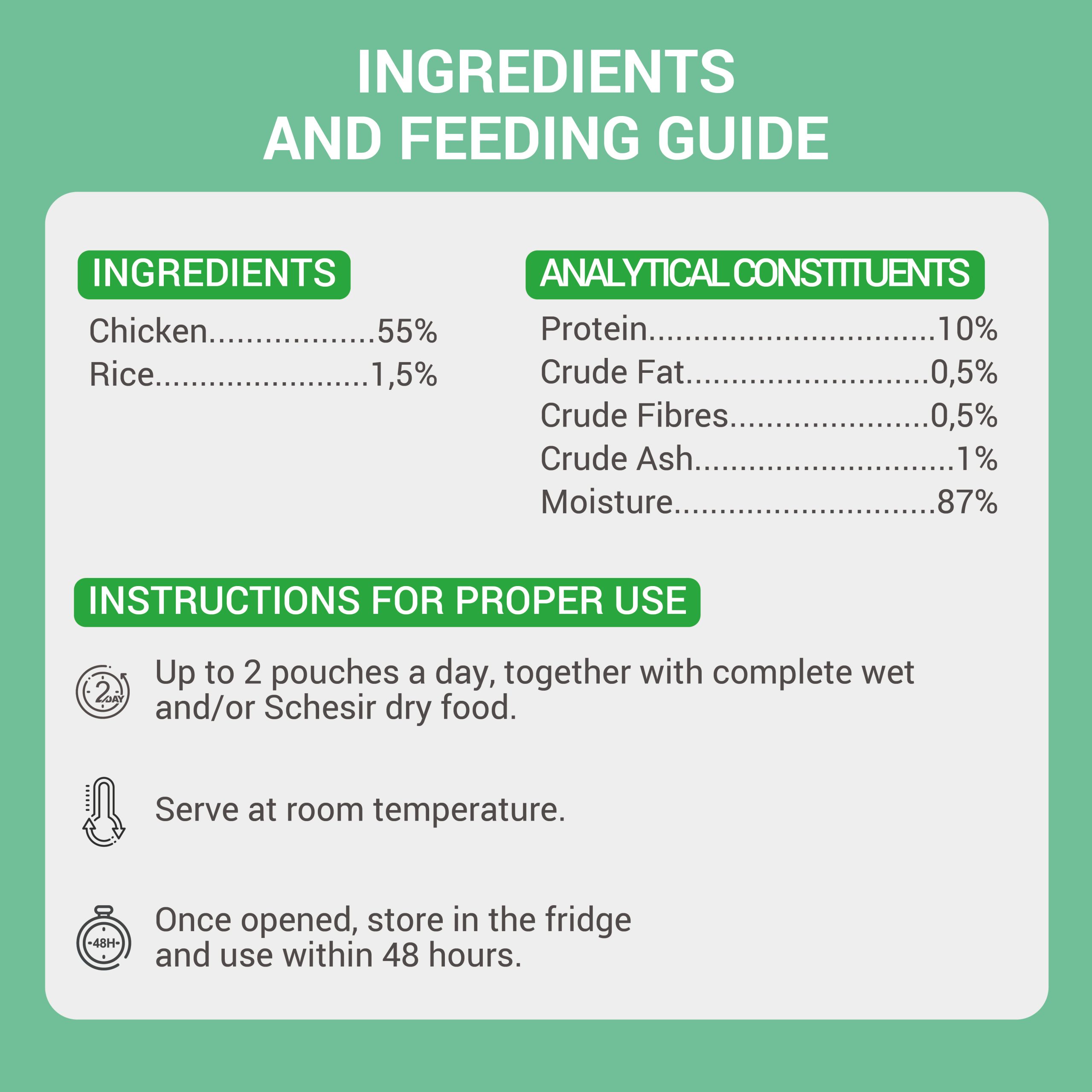 Schesir Chicken in Broth Wet Cat Food, 70g - شيسير تشيكين ين — للقطط طعام رطب بنكهة الدجاج، 70 جم - Image 4