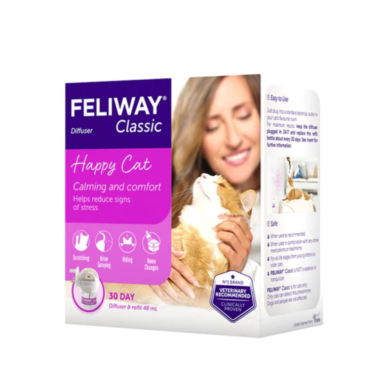 Feliway Classic Diffuser Calming and Comfort + Refill, 48 ml