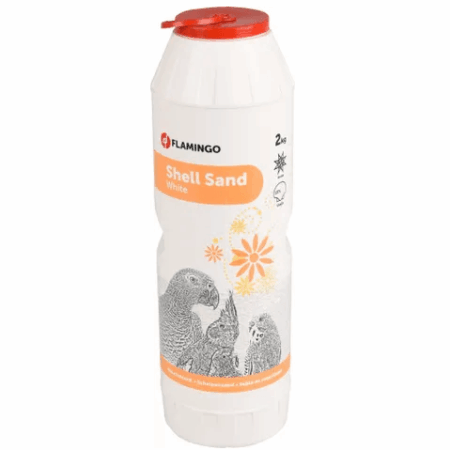 Flamingo Shell Sand Anise Bird Bedding, White 2kg