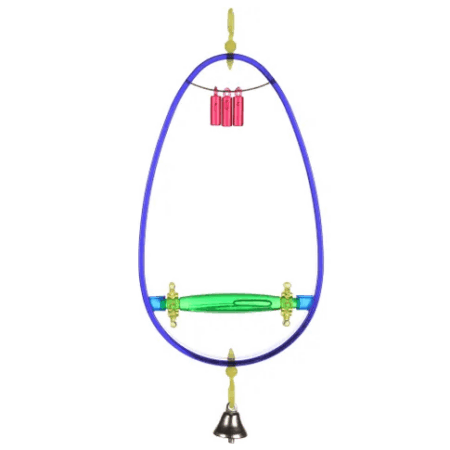 Flamingo Delta Swing Bird Toy, Blue