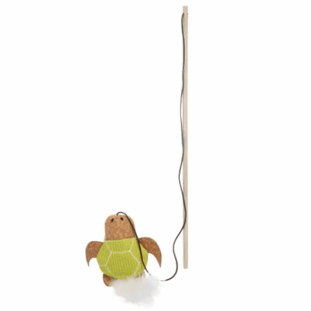 Flamingo Lemmo Turtle Cat Toy, Green