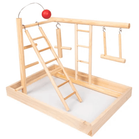 Flamingo Playground Bird Toy, Light Brown