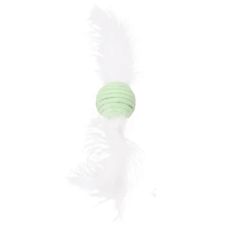 Flamingo Poppy Ball Cat Toy, Green